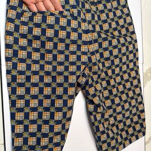 Burberry Blue and Yellow Plaid Design